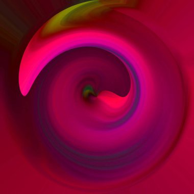 Parlak kıvrımlı akış tüneli dijital olarak oluşturuldu