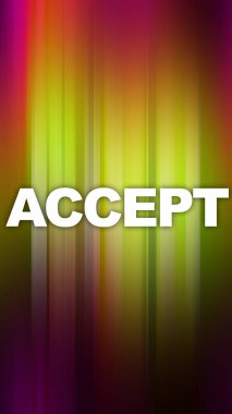 Soyut renkli arkaplan hakkındaki sözcüğü kabul et