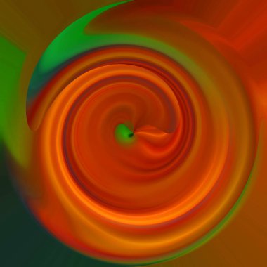 Parlak kıvrımlı akış tüneli dijital olarak oluşturuldu