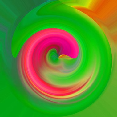 Parlak kıvrımlı akış tüneli dijital olarak oluşturuldu