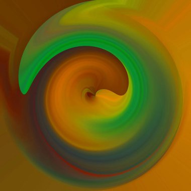 Parlak kıvrımlı akış tüneli dijital olarak oluşturuldu