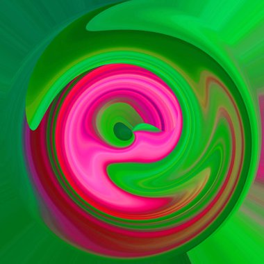 Parlak kıvrımlı akış tüneli dijital olarak oluşturuldu