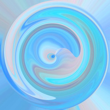 Parlak kıvrımlı akış tüneli dijital olarak oluşturuldu