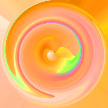 Parlak kıvrımlı akış tüneli dijital olarak oluşturuldu