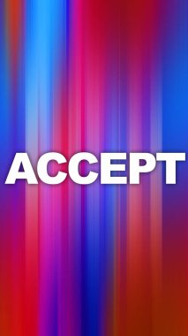 Soyut renkli arkaplan hakkındaki sözcüğü kabul et