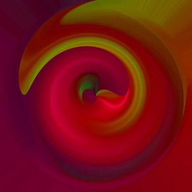 Parlak kıvrımlı akış tüneli dijital olarak oluşturuldu