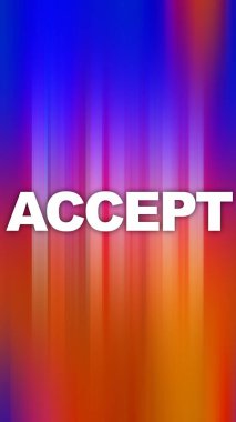 Soyut renkli arkaplan hakkındaki sözcüğü kabul et