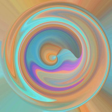 Parlak kıvrımlı akış tüneli dijital olarak oluşturuldu