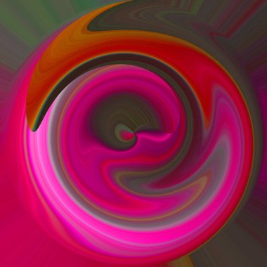 Parlak kıvrımlı akış tüneli dijital olarak oluşturuldu