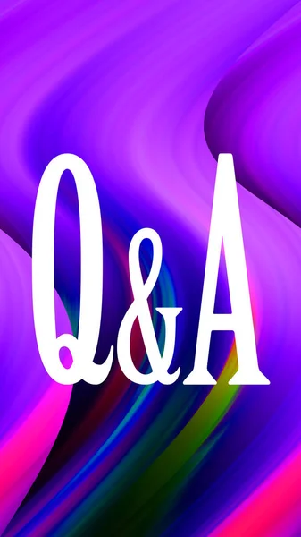 Questions Answers Text Abstract Colorful Background — Stock Photo, Image