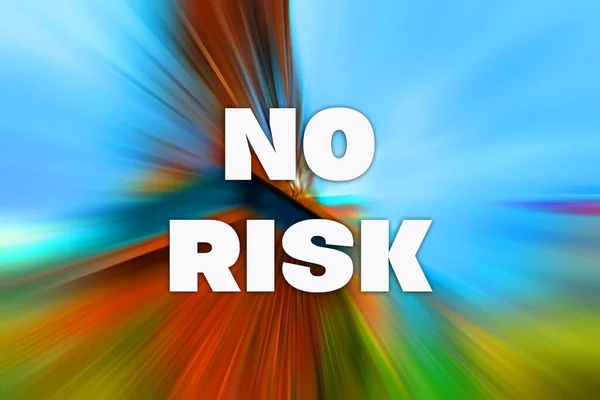 Ingen Risktext Abstrakt Färgglad Bakgrund — Stockfoto