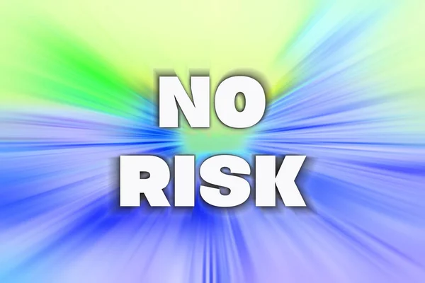 Ingen Risktext Abstrakt Färgglad Bakgrund — Stockfoto