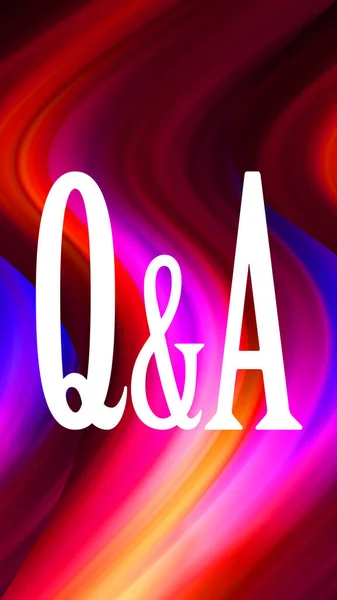 Questions Answers Text Abstract Colorful Background — Stock Photo, Image