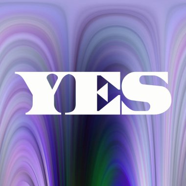 evet soyut renkli arkaplan üzerine metin