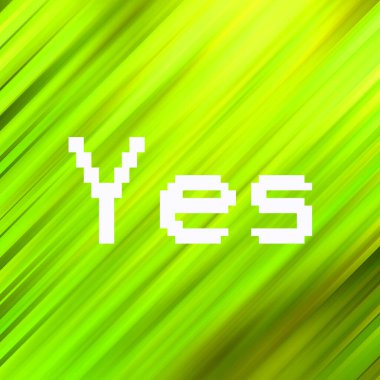 evet soyut renkli arkaplan üzerine metin