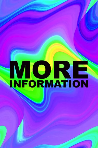 More information text on abstract colorful background