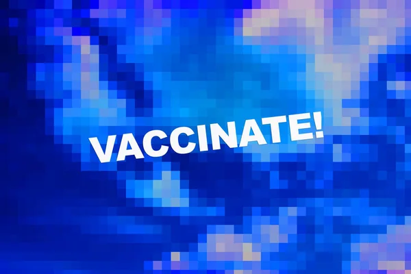 Vacinar Texto Fundo Colorido Abstrato — Fotografia de Stock
