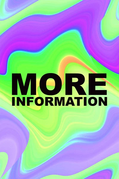 More information text on abstract colorful background