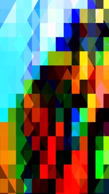 Soyut canlı geometrik üçgenler mimari arkaplan 