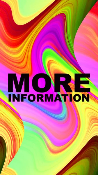 More information text on abstract colorful background