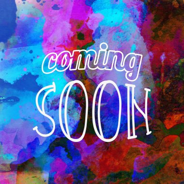 Yakında soyut suluboya tasarımı üzerine yazılacak metin su boyalı minimalist arkaplan.