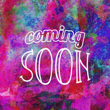 Yakında soyut suluboya tasarımı üzerine yazılacak metin su boyalı minimalist arkaplan.