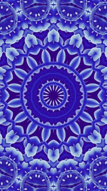 Soyut renkli yaratıcı dijital mandala arkaplan görüntüsü