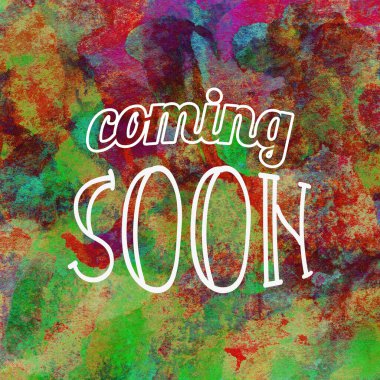 Yakında soyut suluboya tasarımı üzerine yazılacak metin su boyalı minimalist arkaplan.