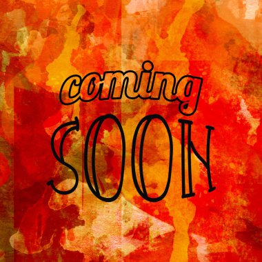 Yakında soyut suluboya tasarımı üzerine yazılacak metin su boyalı minimalist arkaplan.