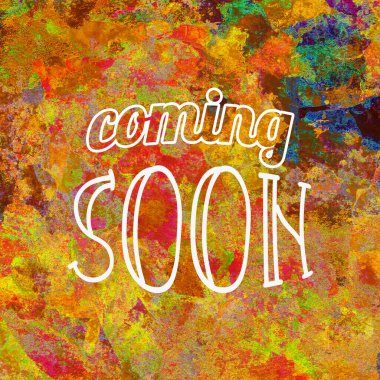 Yakında soyut suluboya tasarımı üzerine yazılacak metin su boyalı minimalist arkaplan.