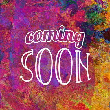 Yakında soyut suluboya tasarımı üzerine yazılacak metin su boyalı minimalist arkaplan.