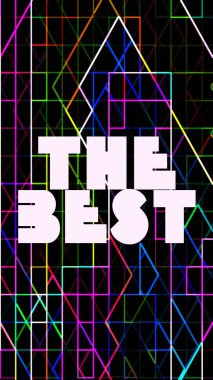 Soyut renkli arkaplan üzerine en iyi metin 