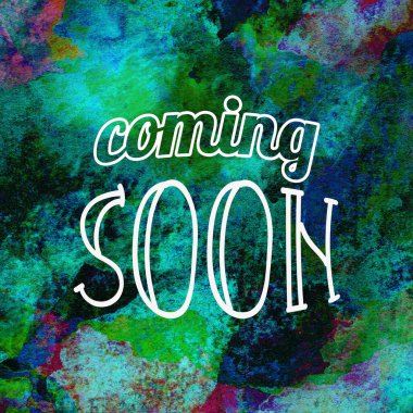 Yakında soyut suluboya tasarımı üzerine yazılacak metin su boyalı minimalist arkaplan.