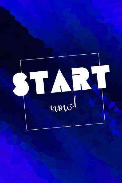 Start Now Text Abstract Colorful Background — Stock Photo, Image