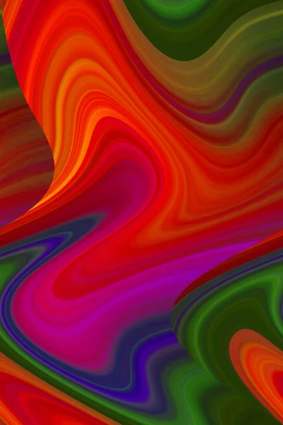 Абстрактний Барвистий Безшовний Фон Хвилями — стокове фото