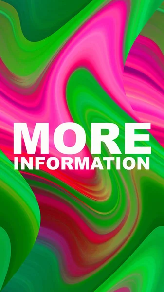 More information text on abstract colorful background