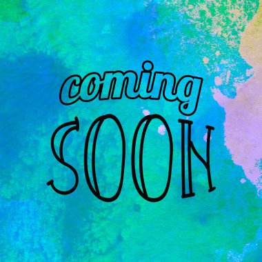 Yakında soyut suluboya tasarımı üzerine yazılacak metin su boyalı minimalist arkaplan.