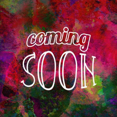 Yakında soyut suluboya tasarımı üzerine yazılacak metin su boyalı minimalist arkaplan.