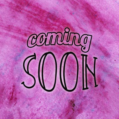 Yakında soyut suluboya tasarımı üzerine yazılacak metin su boyalı minimalist arkaplan.