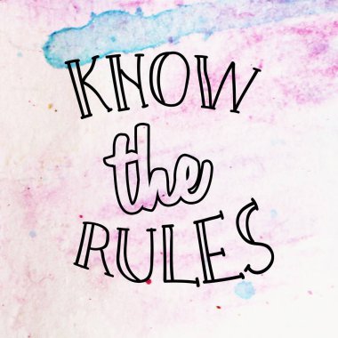 soyut suluboya arkaplan üzerindeki kuralları biliyor