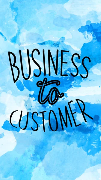 Business Customer Tekst Abstract Aquarel Ontwerp Geschilderde Textuur Achtergrond — Stockfoto