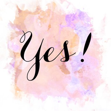 Evet, soyut suluboya tasarımı ile ilgili kelime..