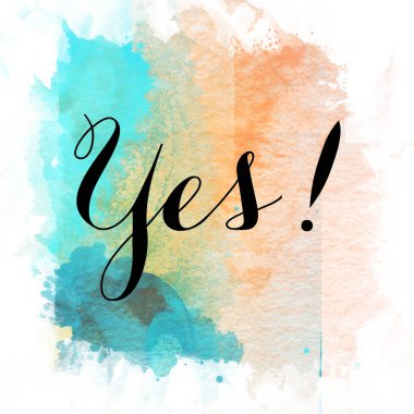 Evet, soyut suluboya tasarımı ile ilgili kelime..