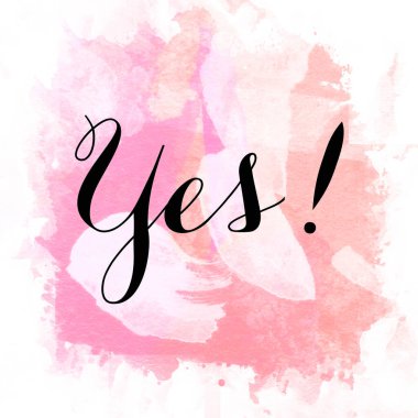 Evet, soyut suluboya tasarımı ile ilgili kelime..