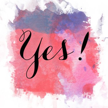 Evet, soyut suluboya tasarımı ile ilgili kelime..