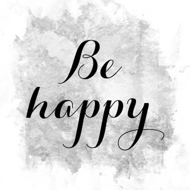 Soyut renkli arkaplanda mutlu metin ol 