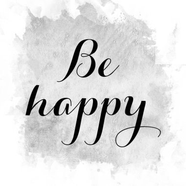 Soyut renkli arkaplanda mutlu metin ol 