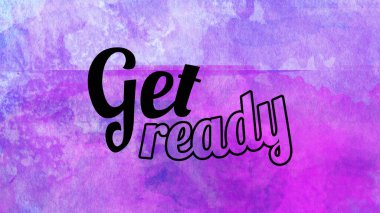 Soyut suluboya tasarımı, su boyalı doku arkaplanı üzerine metin hazırla.