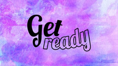 Soyut suluboya tasarımı, su boyalı doku arkaplanı üzerine metin hazırla.