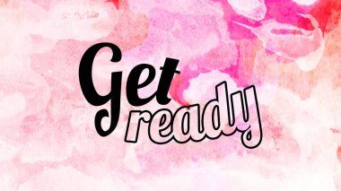 Soyut suluboya tasarımı, su boyalı doku arkaplanı üzerine metin hazırla.